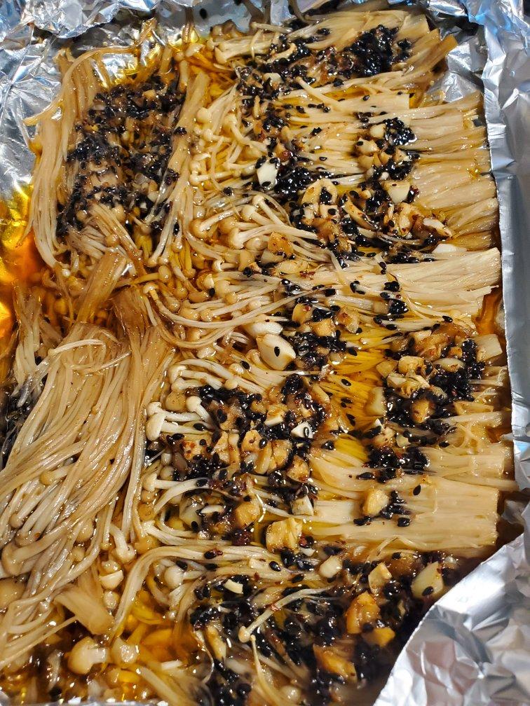 ㊙️制酱料❗️巨好吃烤金针菇！