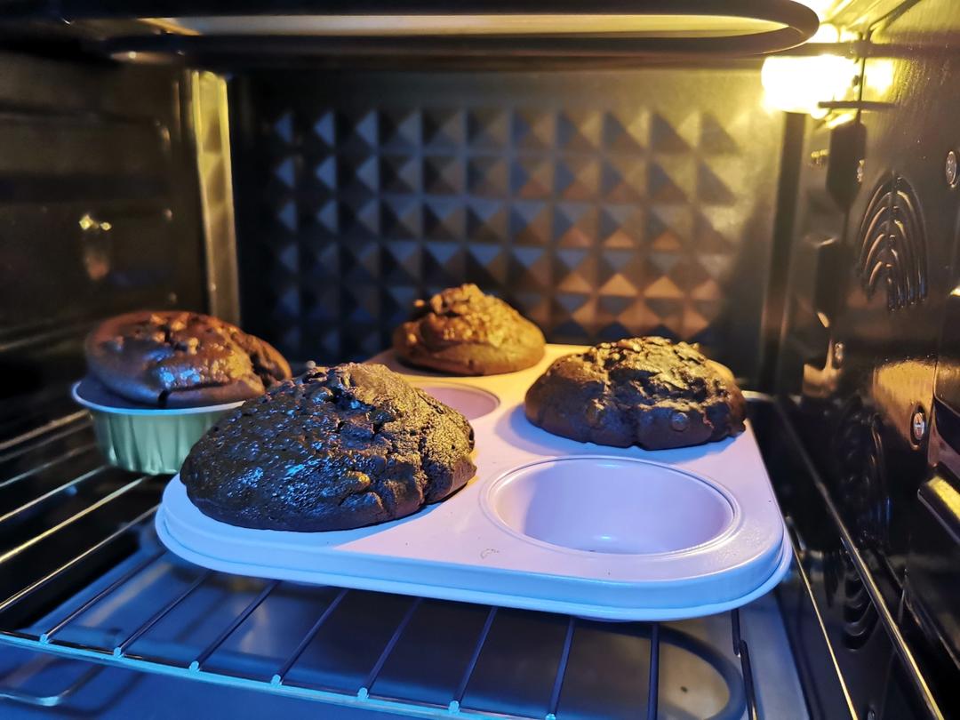 在家做巧克力蘑菇头麦芬蛋糕🍫