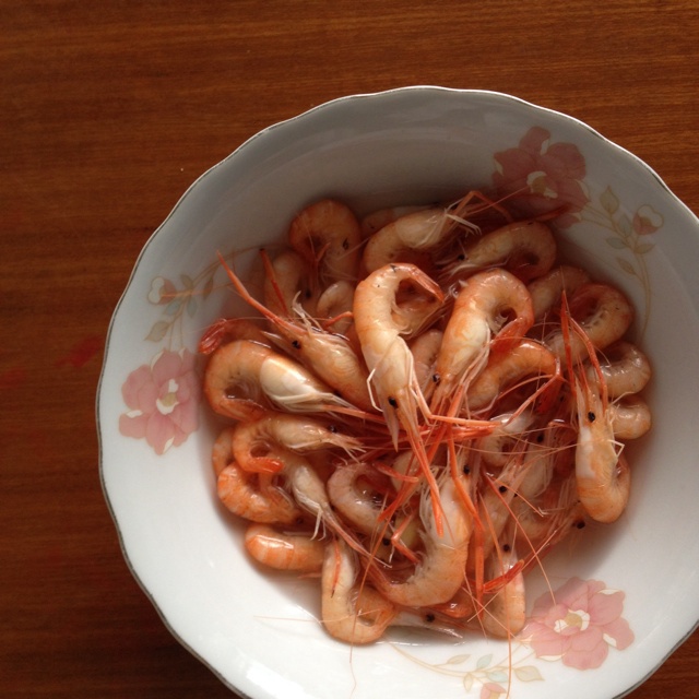 生抽盐水河虾