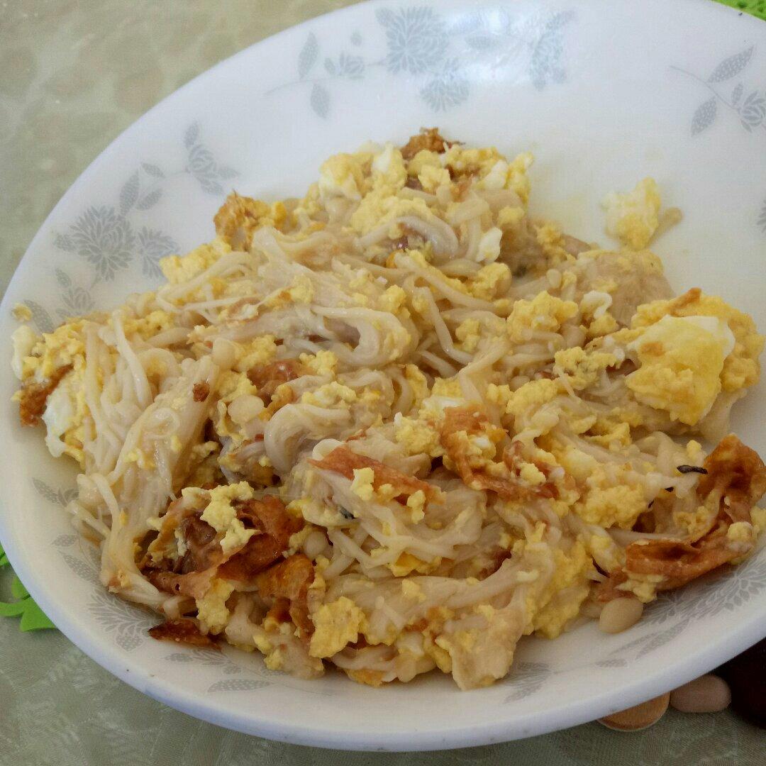 金针菇炒蛋