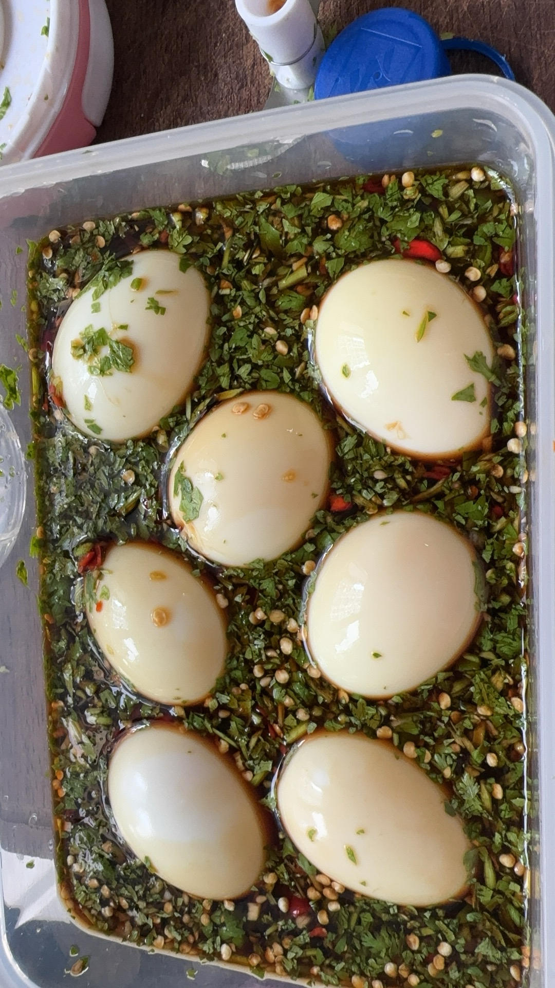 韩式溏心酱鸡蛋（辣、酸、嫩）