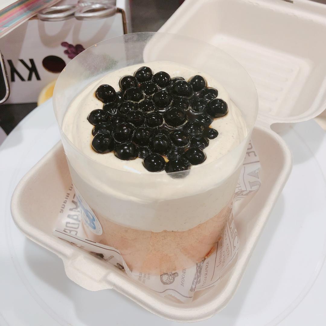 黑糖珍珠爆浆蛋糕