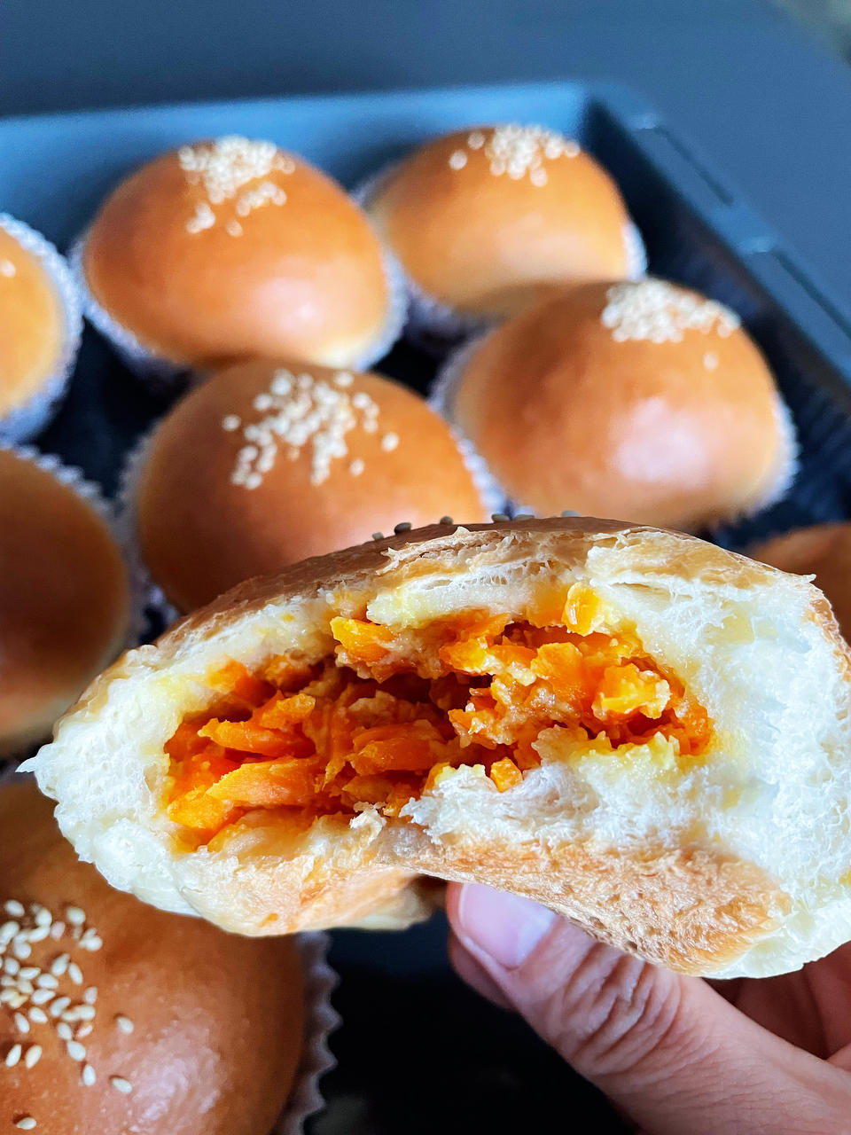 椰香红薯面包（65度汤种法）