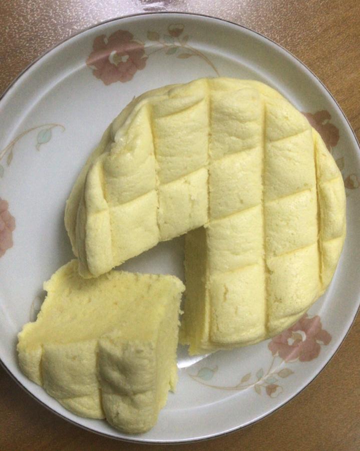 水嫩烫面蒸蛋糕