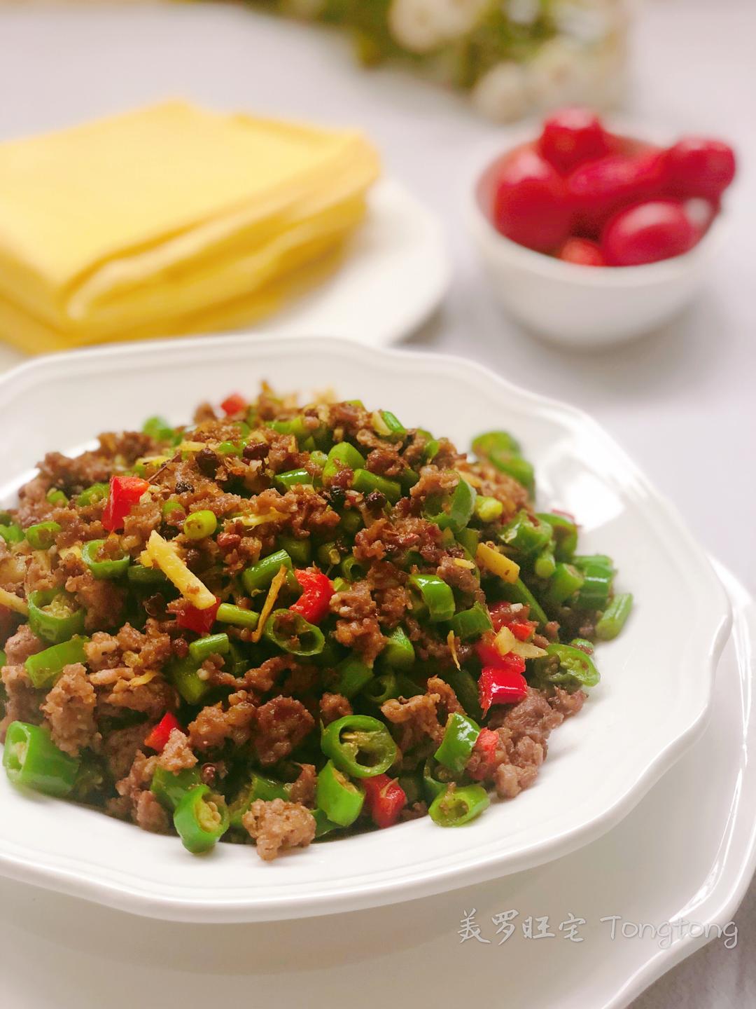 牛肉辣椒🌶️小炒的做法