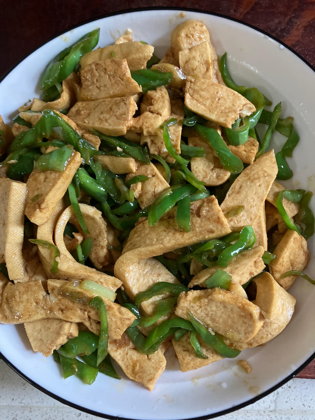 青椒炒豆腐