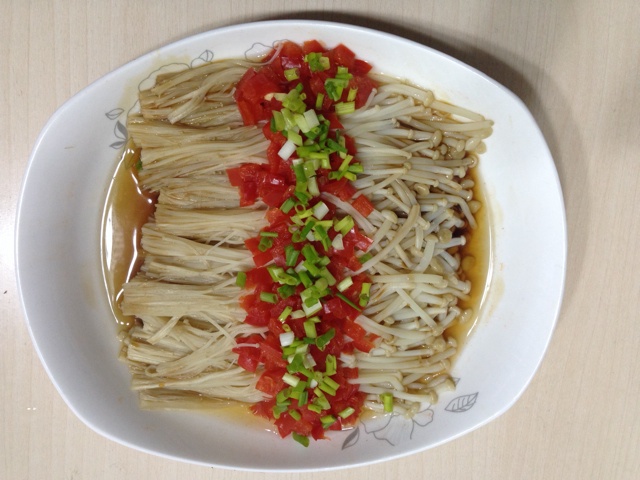 蒜蓉蒸金针菇