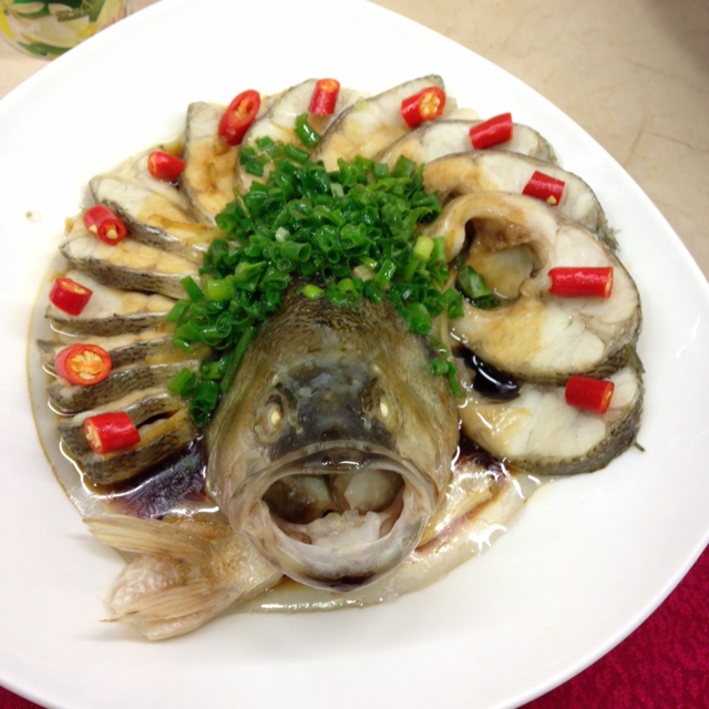 贝晓军做的清蒸鲈鱼