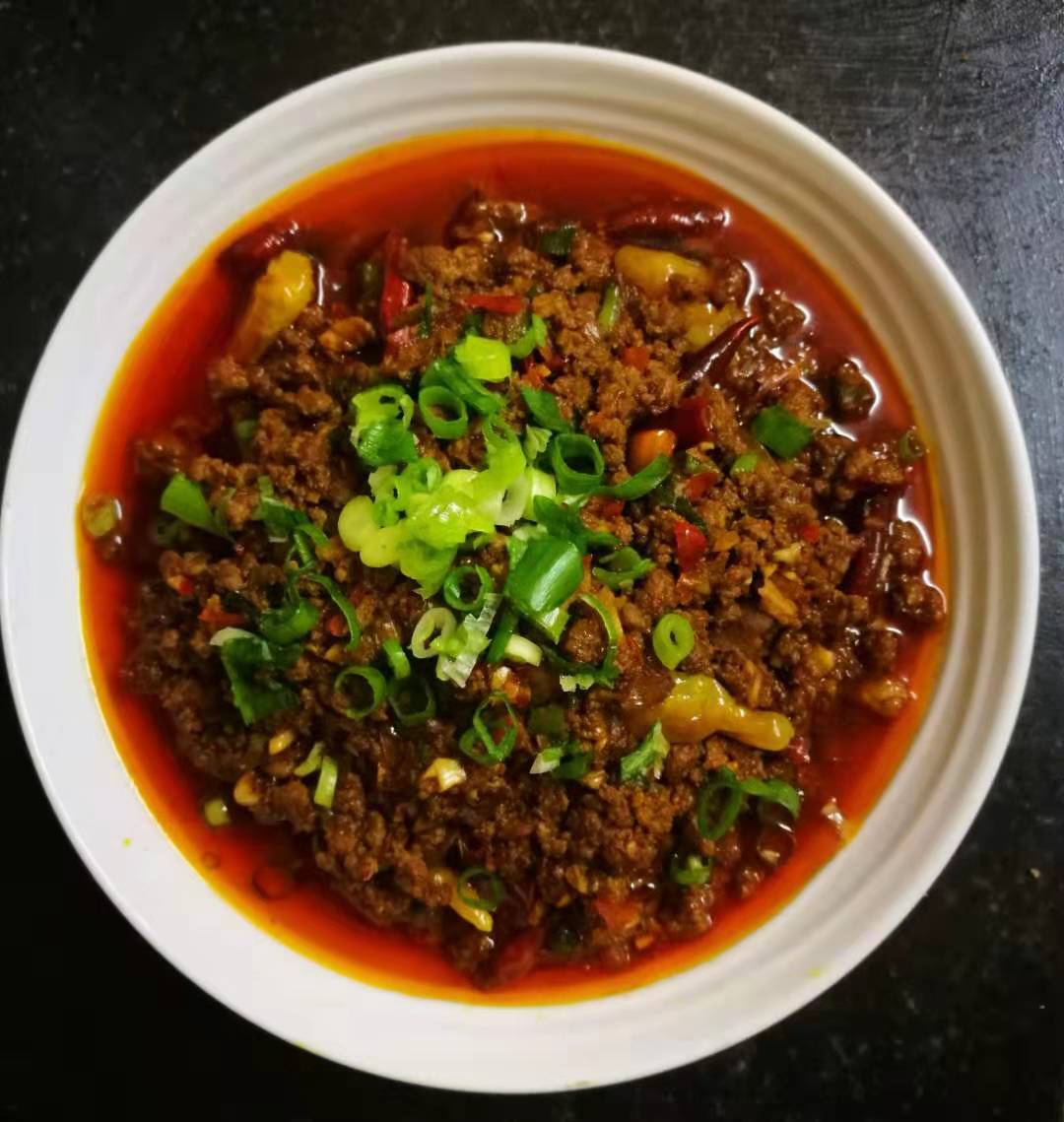 香辣牛肉臊子的做法