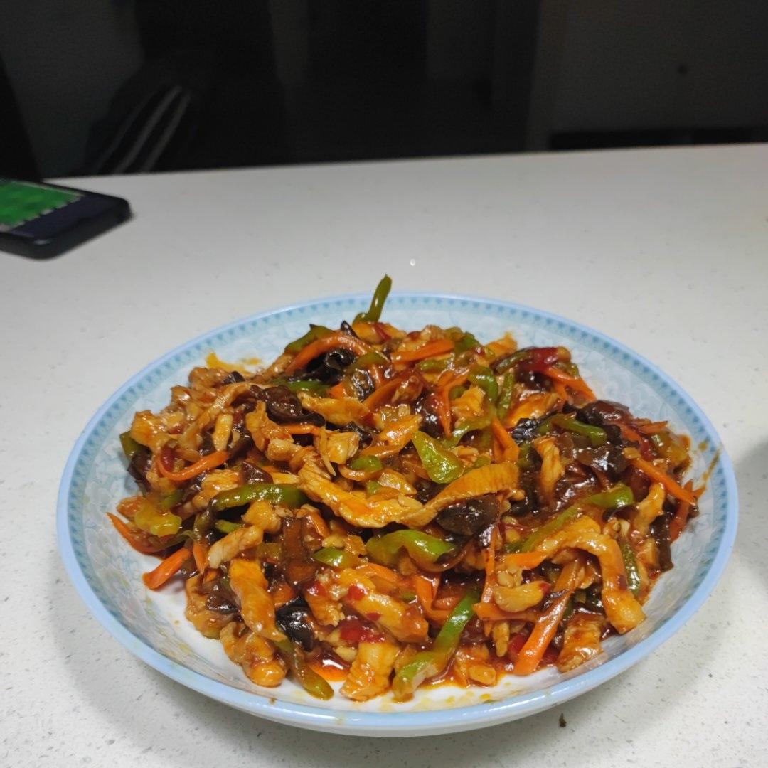 米饭🍚杀手鱼香鸡丝         （减脂期也可以吃）