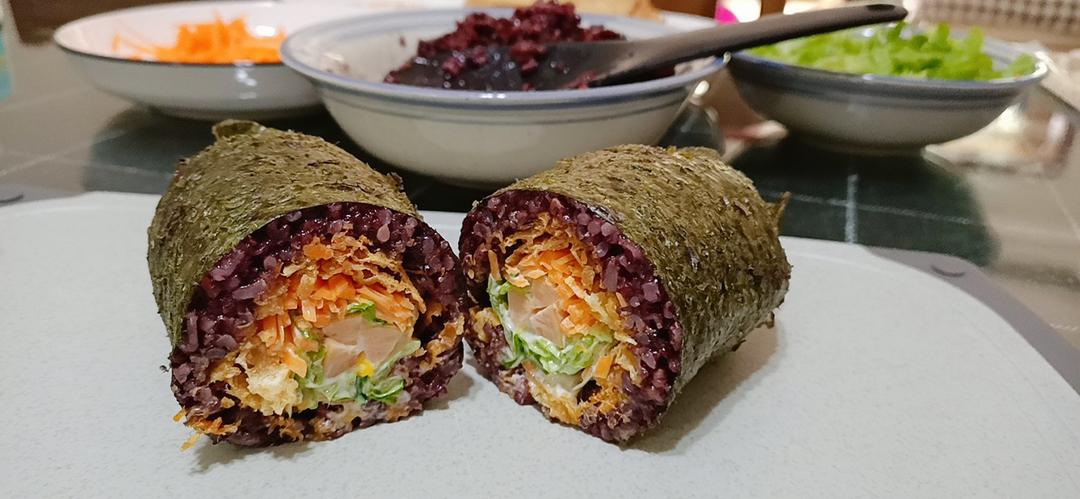 好吃🉐️感动😹的【紫米饭团】，看图秒会❗️