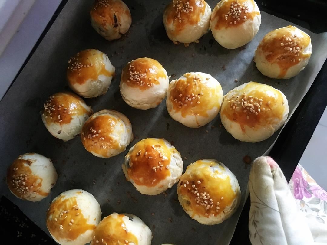 红豆酥饼（附油酥不测漏的办法）