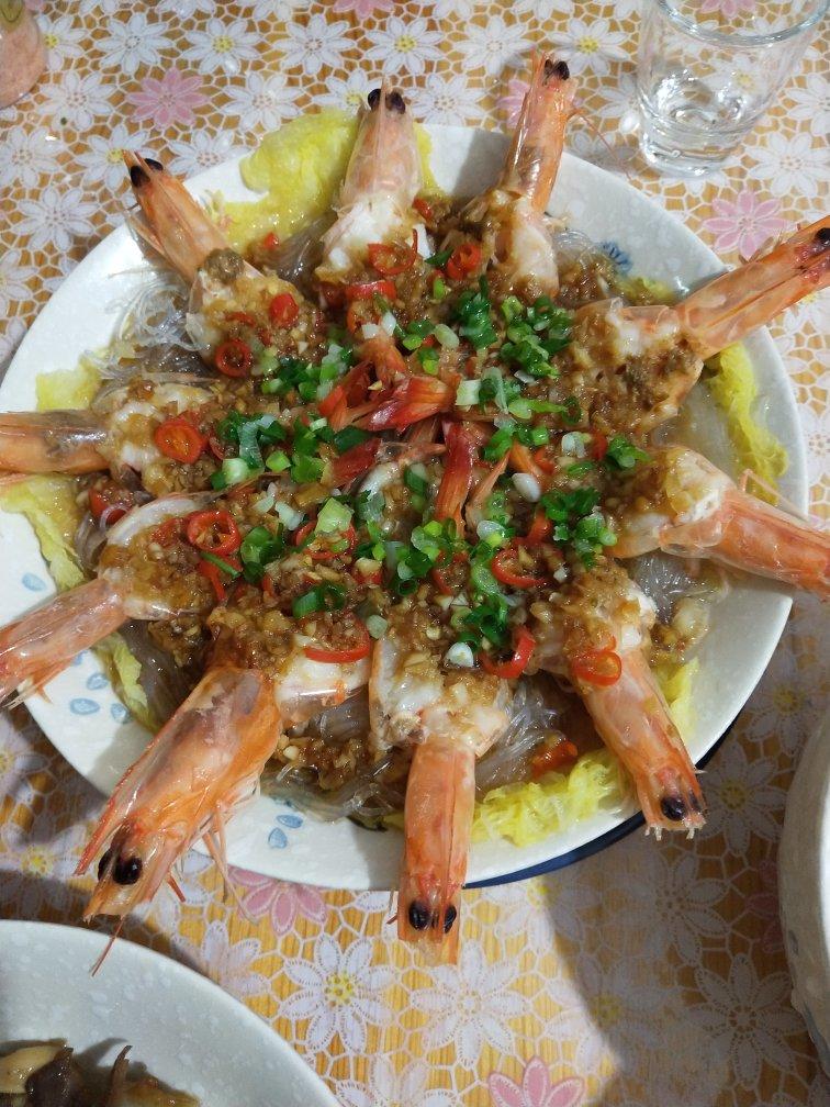 蒜蓉粉丝蒸虾