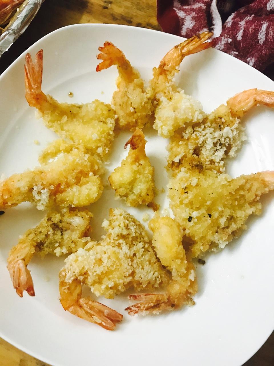 面包糠炸虾
