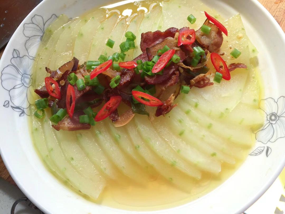 腊肉蒸冬瓜的做法
