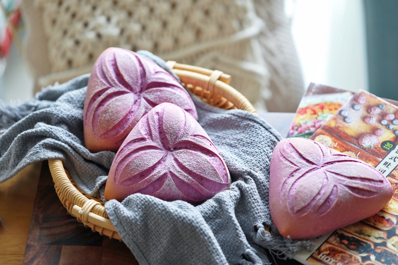 紫薯芋泥软欧-博世烤箱的做法
