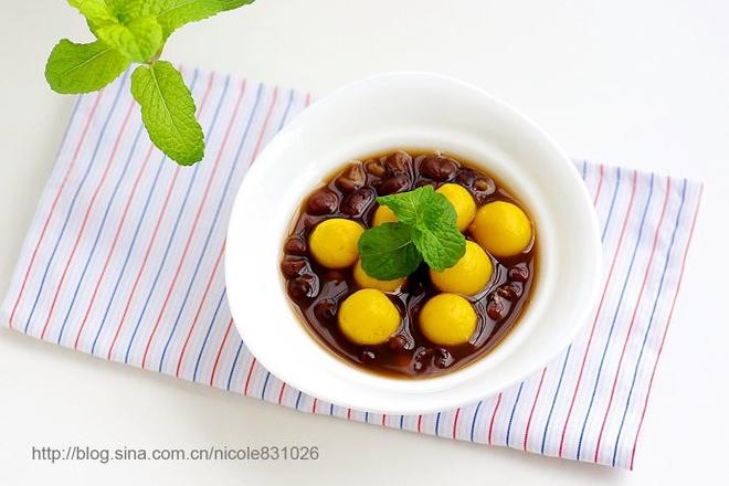 南瓜圆子红豆汤的做法