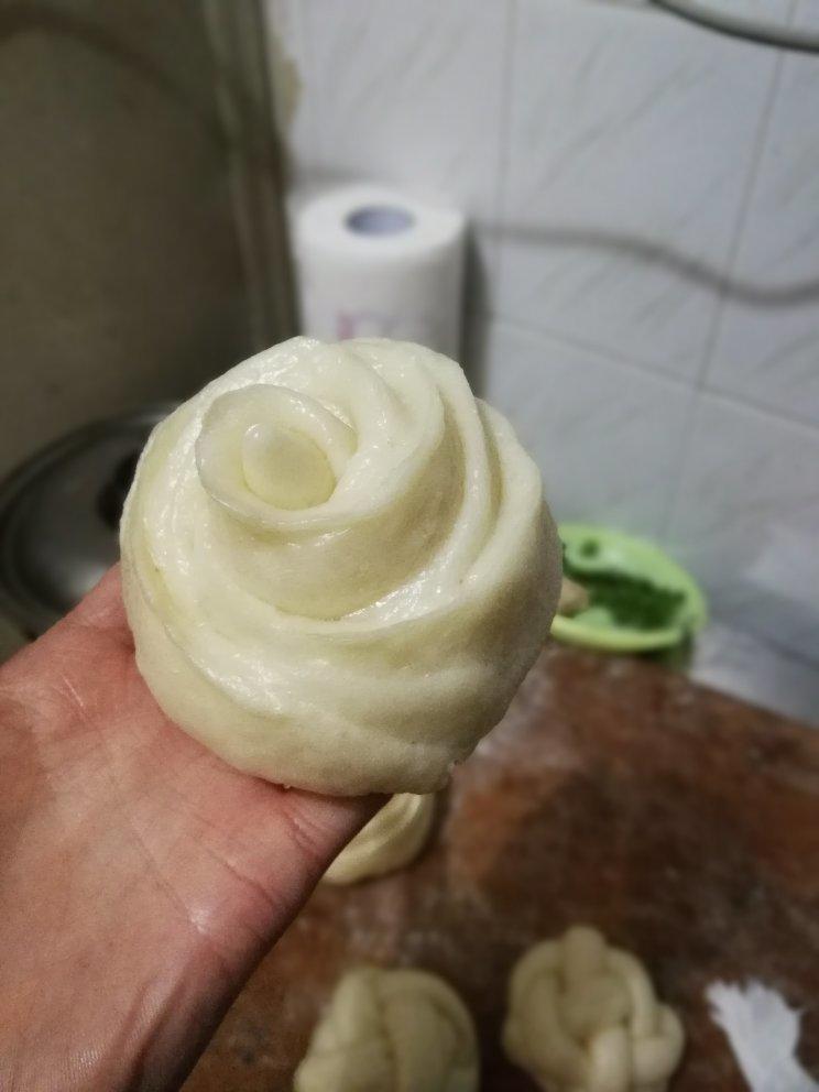 纯素美食｜玫瑰花馒头