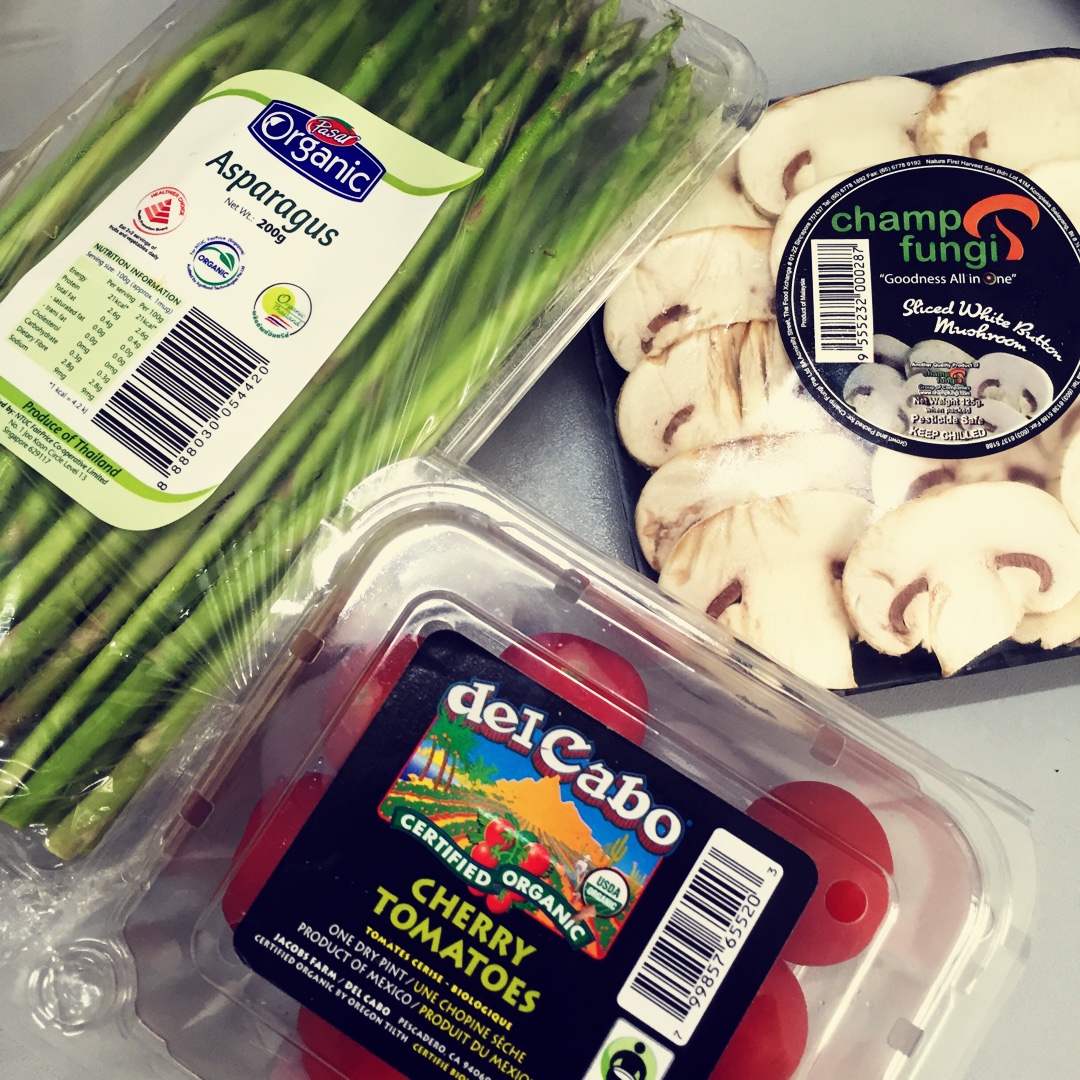 芦笋红肠糙米饭 Roast Sausage, Asparagus & Cherry Tomato Bowl