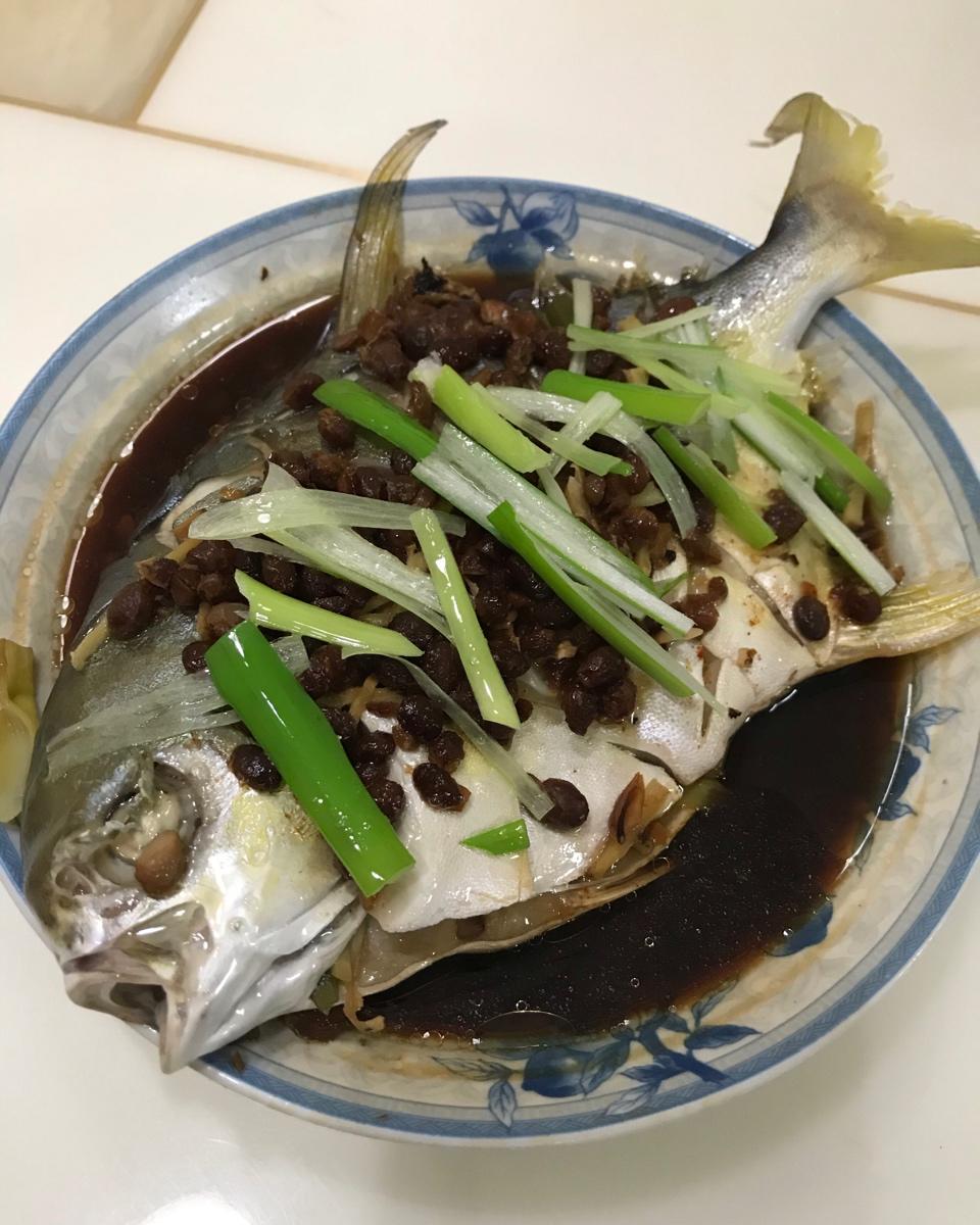 豆豉蒸金昌鱼