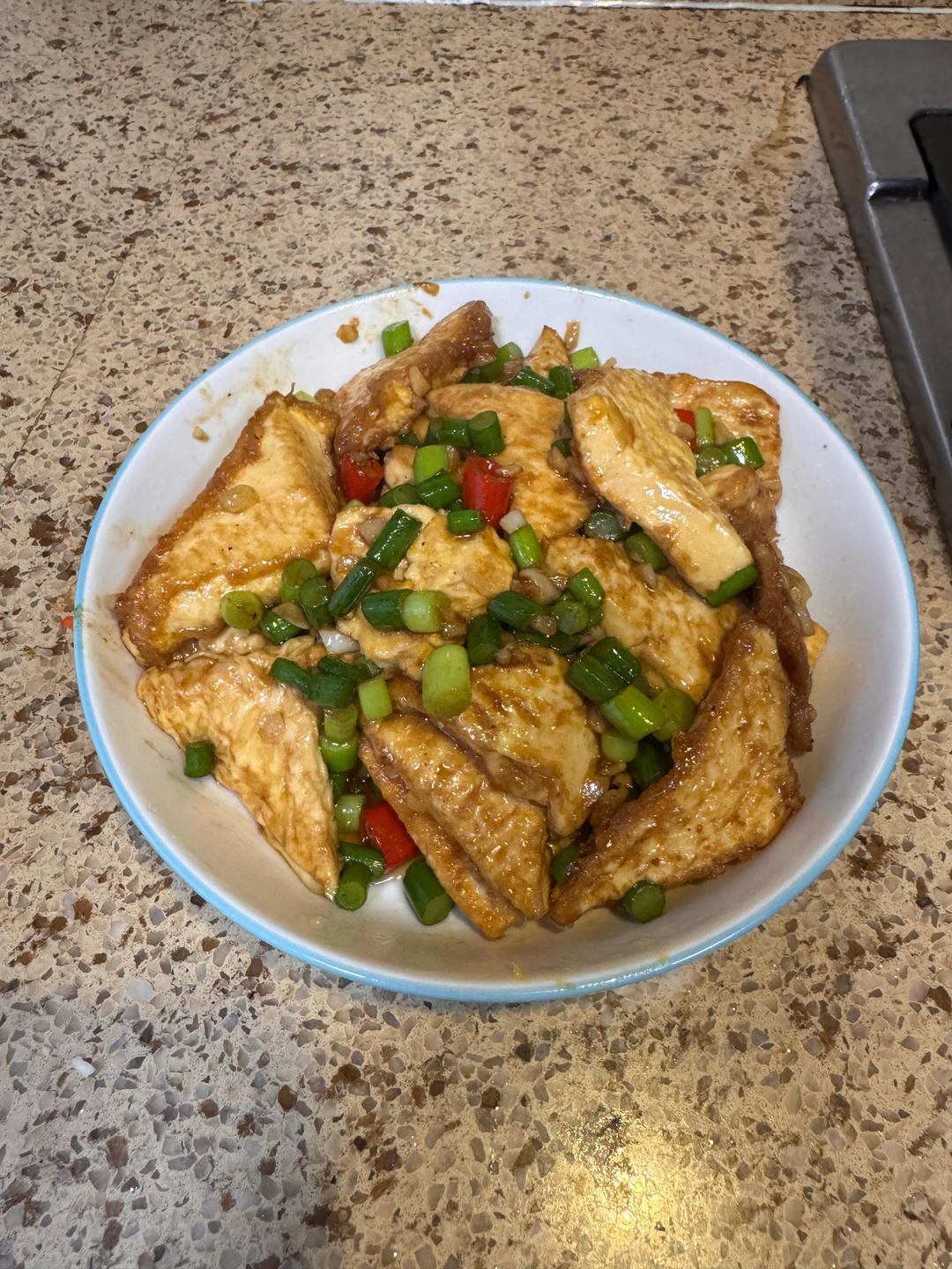 焖煎豆腐