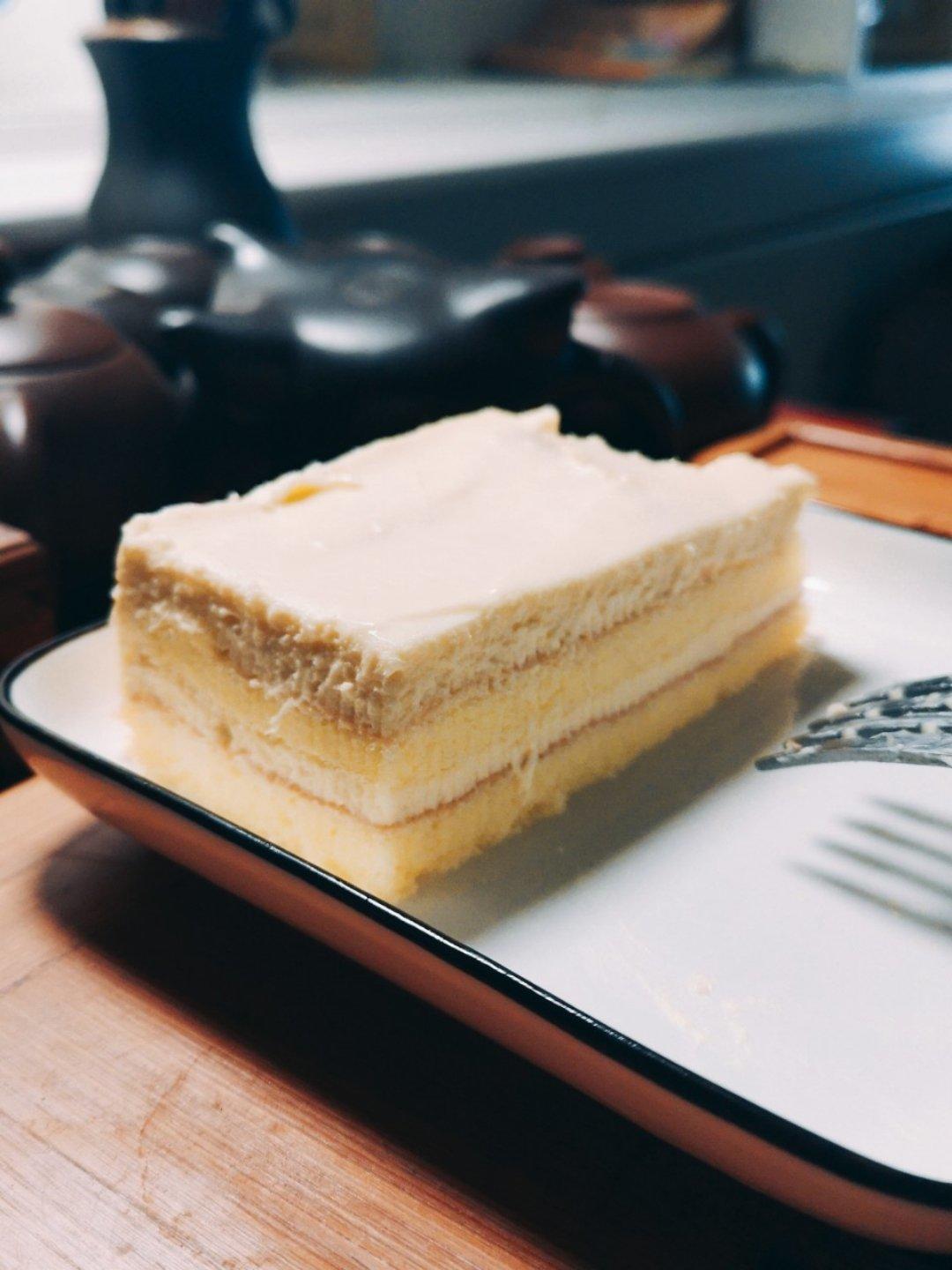 巨巨巨好吃戚风榴莲冻芝士蛋糕