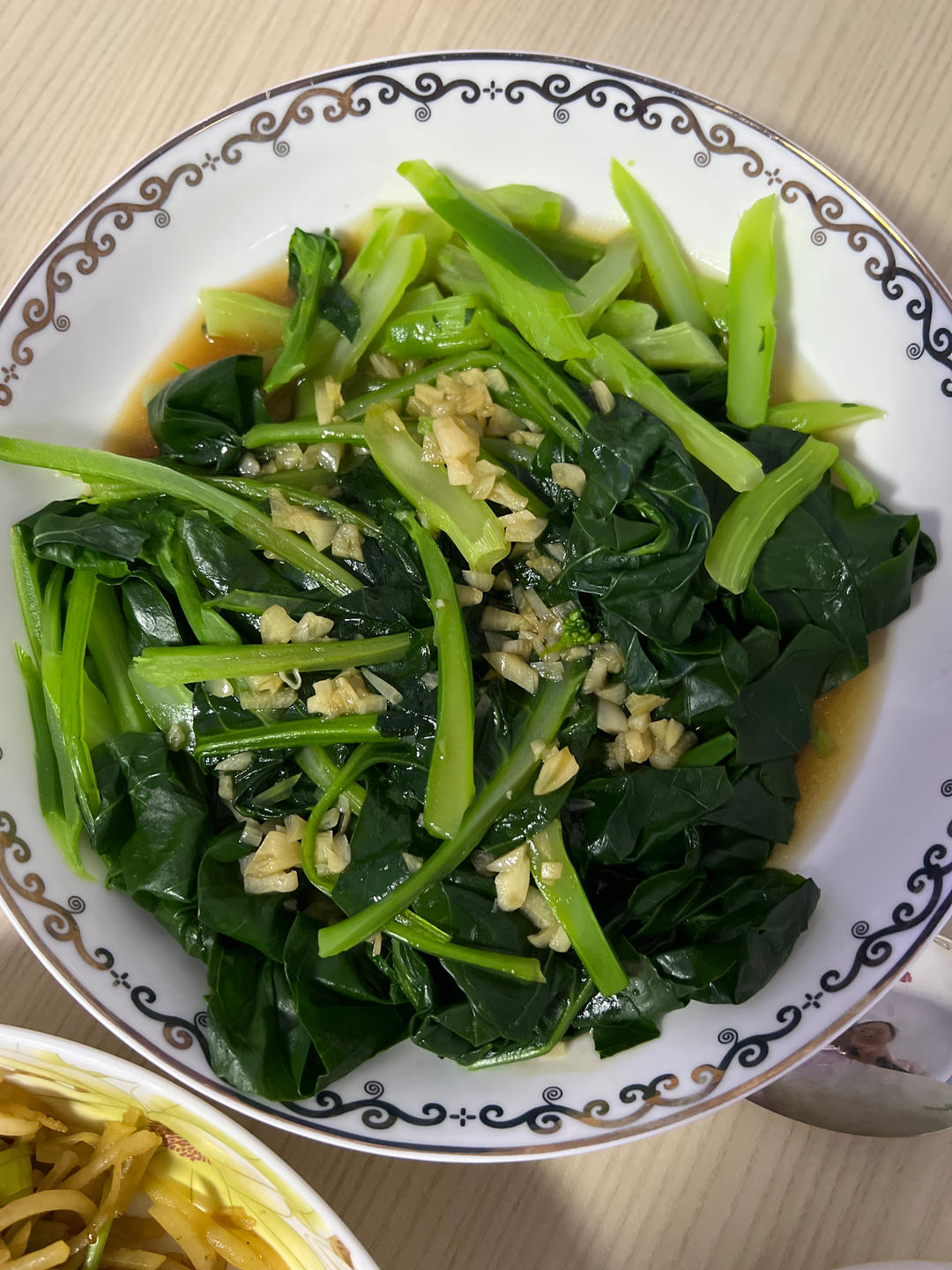 蚝油芥蓝，改刀后的比不改刀好吃百倍