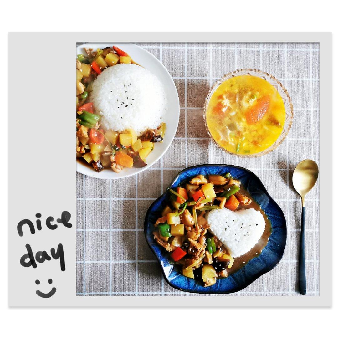 ㊙️香菇土豆肉沫拌饭❗️比外卖还好吃