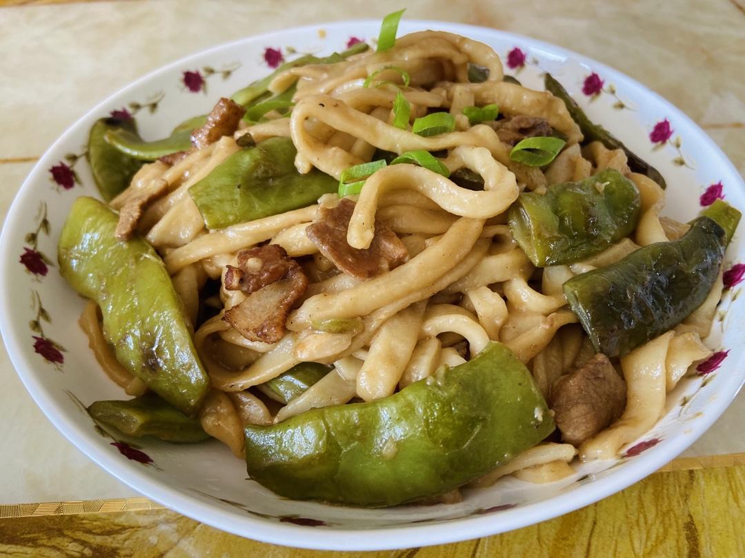 豆角焖个面