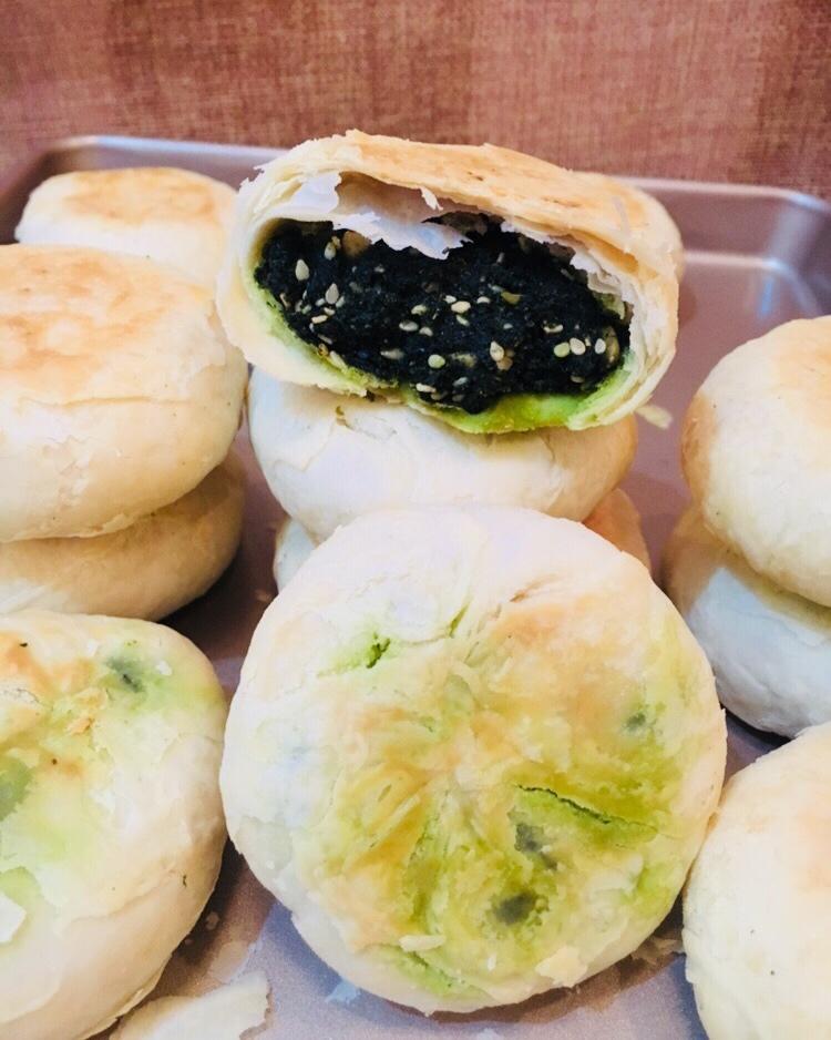 小乖乖-17做的宁波苔菜月饼