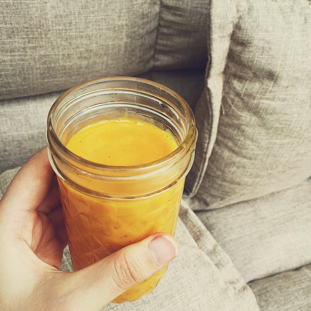 肉桂南瓜牛奶饮