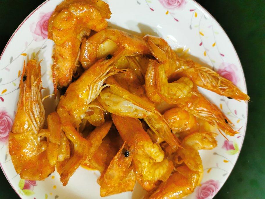 黄油煎虾