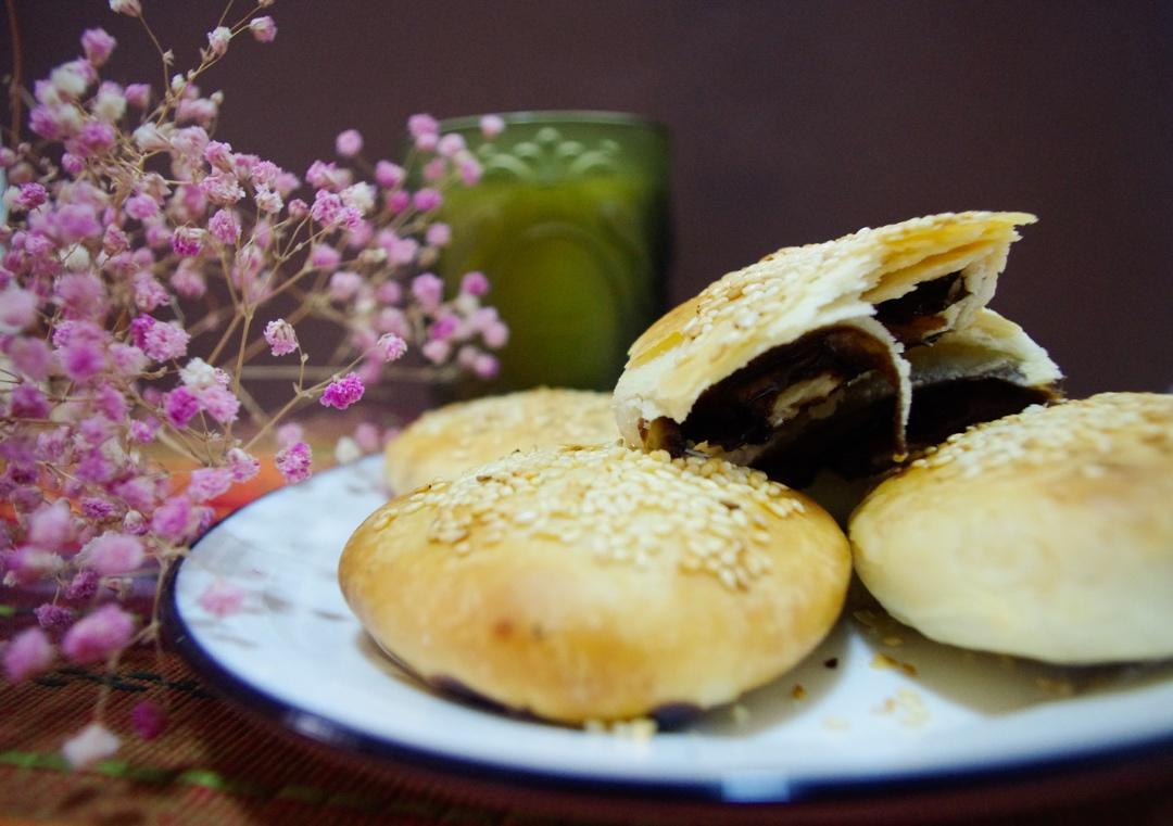 会掉渣，会爆浆的红糖烧饼