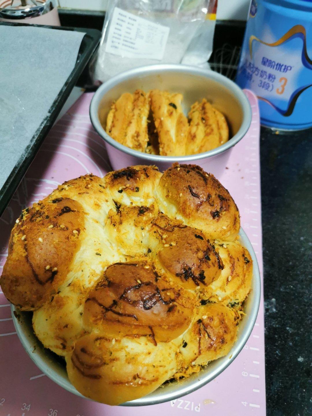 肉松手撕面包—超软会爆浆的面包哟