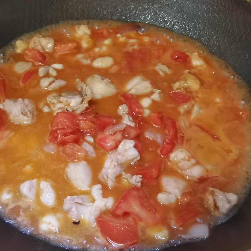 🔥西红柿鸡腿肉锅的做法 步骤6