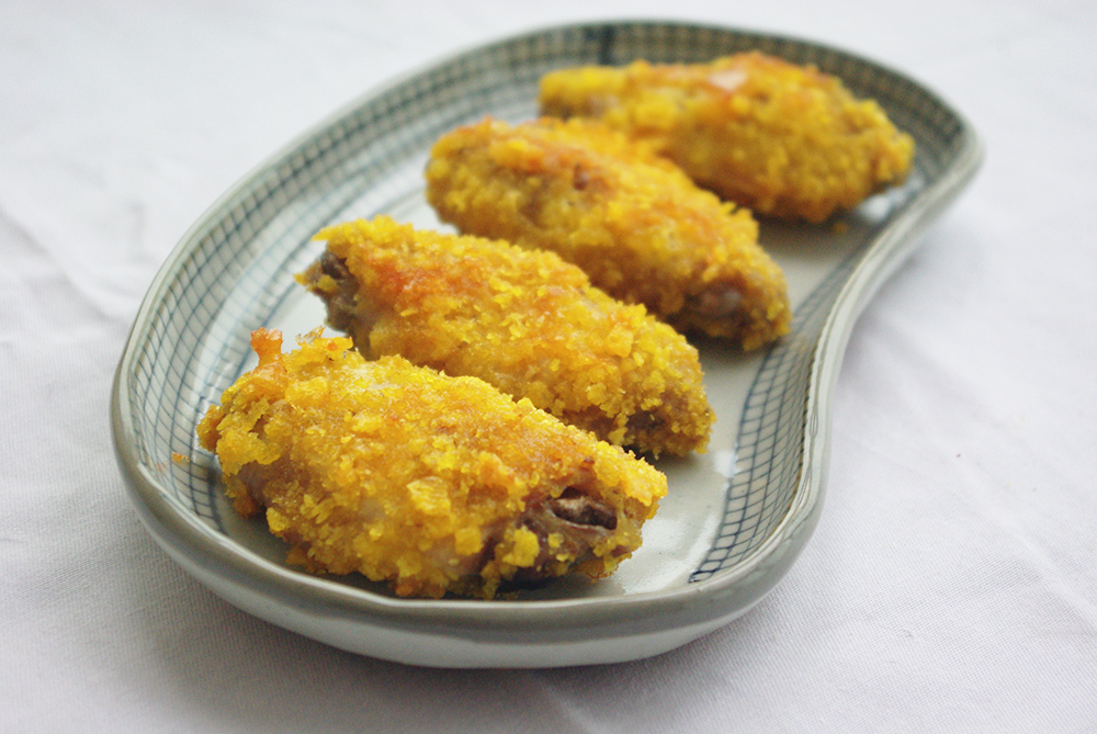 玉米片的妙用—香酥烤翅
