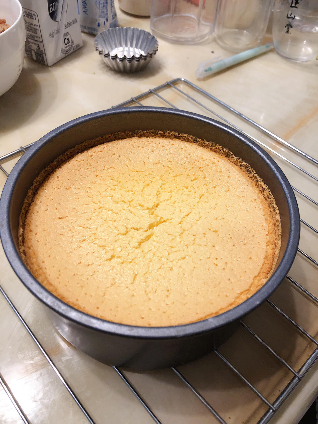 超柔软6寸戚风蛋糕(附8寸配方)零失败 超详细‼️含操作视频