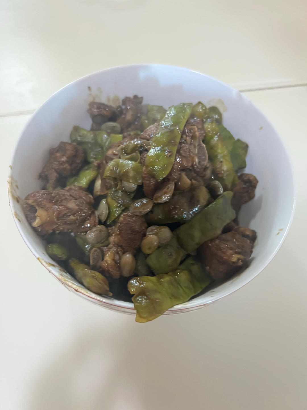 东北四大炖的排骨炖豆角