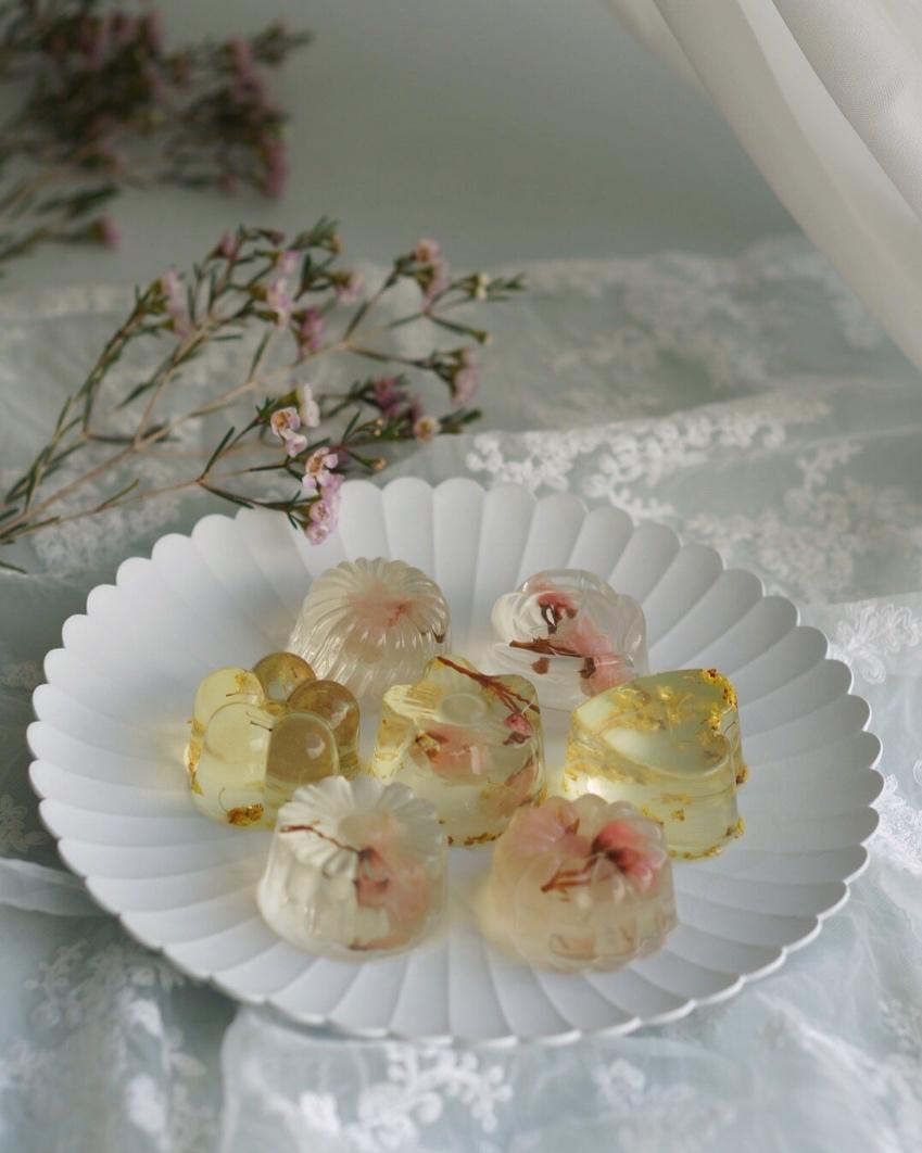 Q弹樱花兔子布丁（白凉粉版）