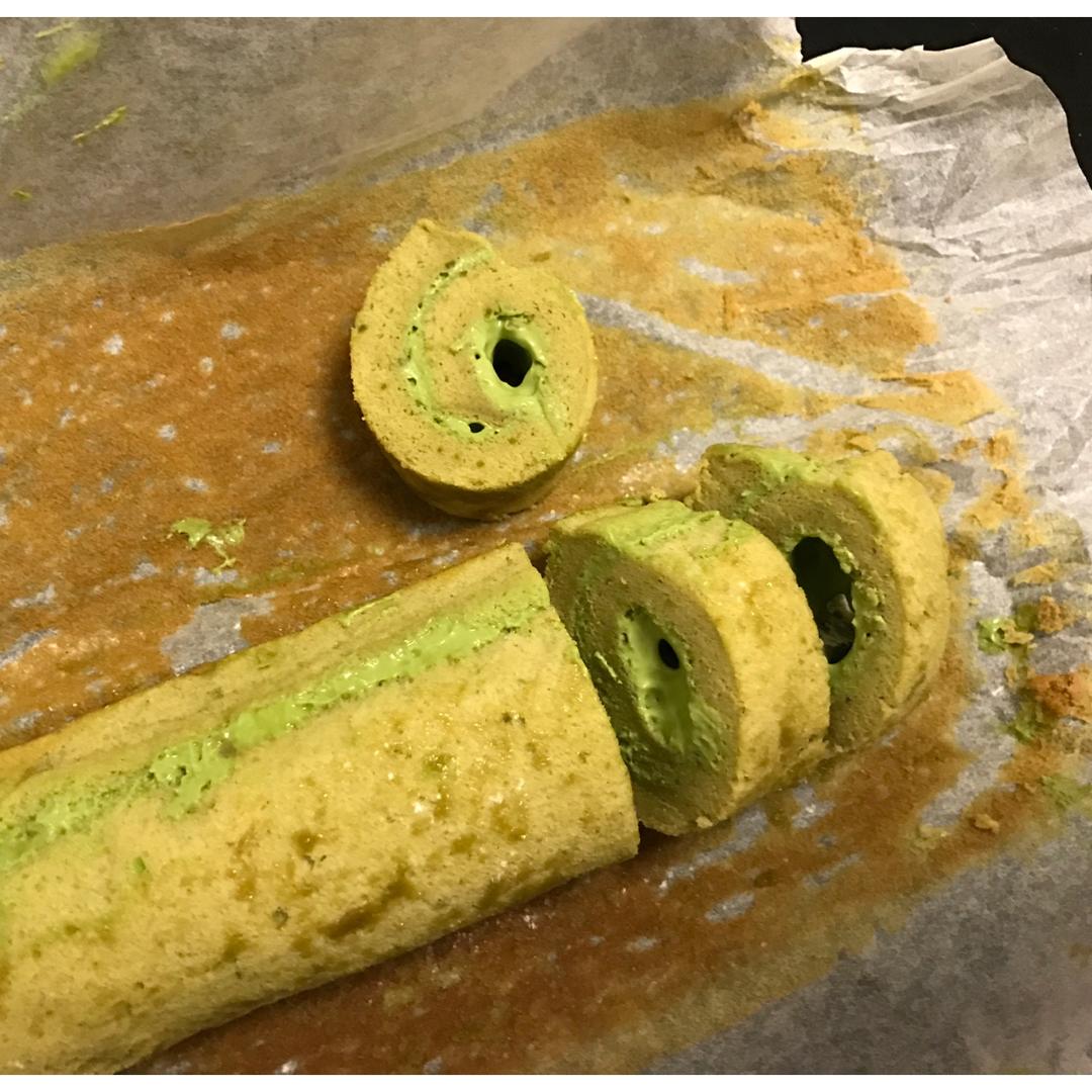 抹茶戚风卷(抹茶卡仕达酱)