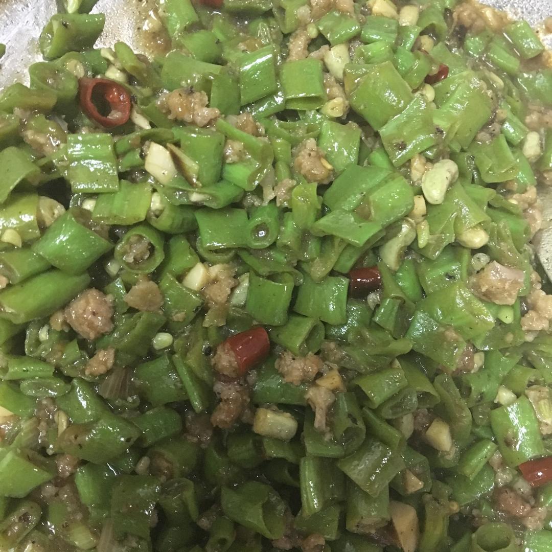 肉沫豆角下饭菜