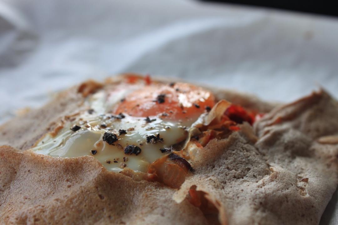 网红全麦口蘑培根烤蛋饼&辣鸡泡菜芝士焗蛋饼【健康一手握】