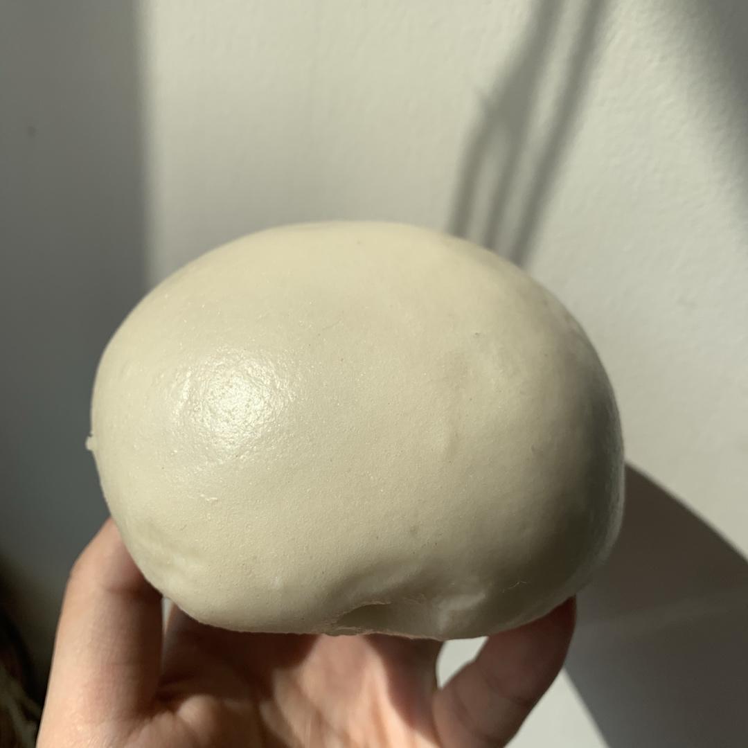 无油无糖山东纯老面馒头不加干酵母一次发酵 紧实有嚼劲 天然酵母面肥酵子带造型视频