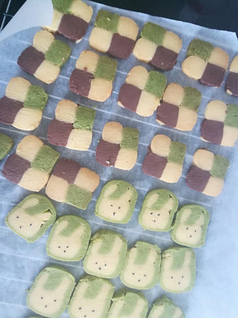 双色小棋格饼干