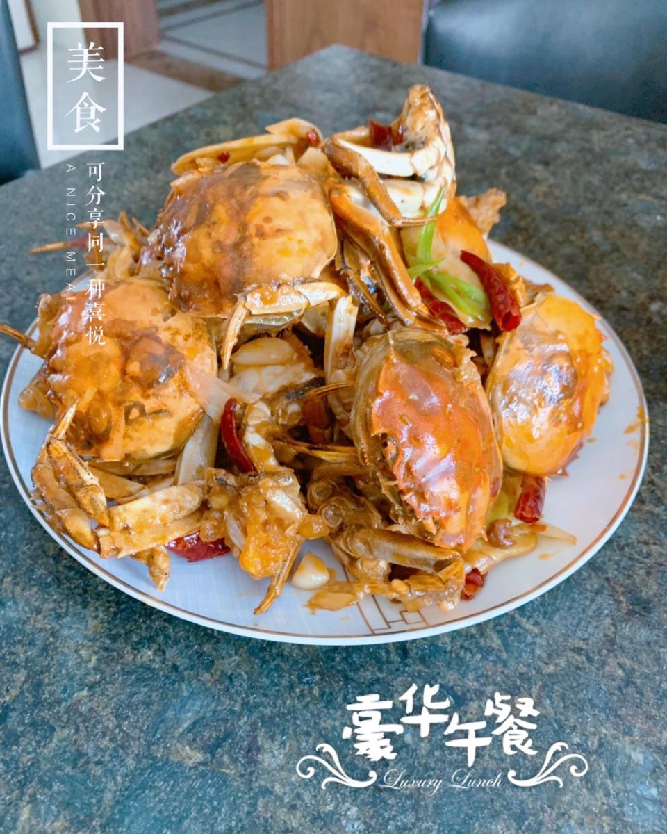 葱姜炒梭子蟹（very easy）