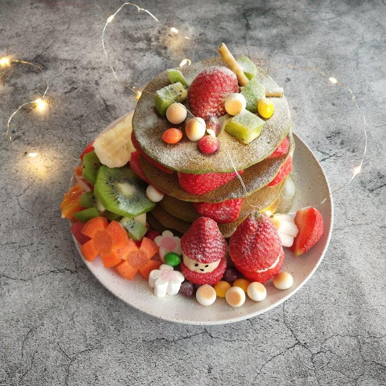 免烤箱❗️高颜值巨好吃的圣诞树松饼蛋糕🎄手把手教你做，让我们一起快乐过圣诞。