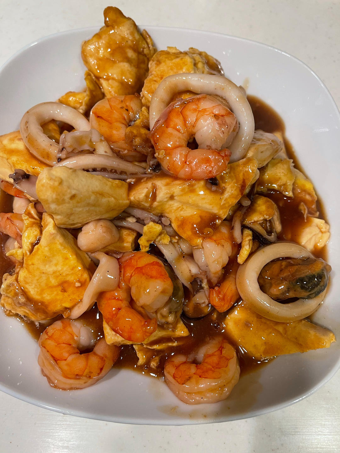 八珍豆腐~三鲜都不够，鲜掉眉毛！