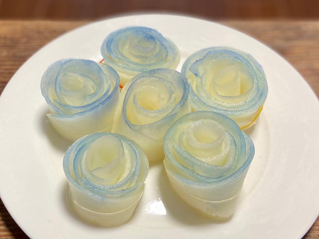 碎冰蓝玫瑰的做法