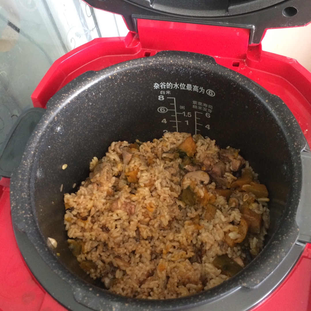 南瓜鸡肉饭
