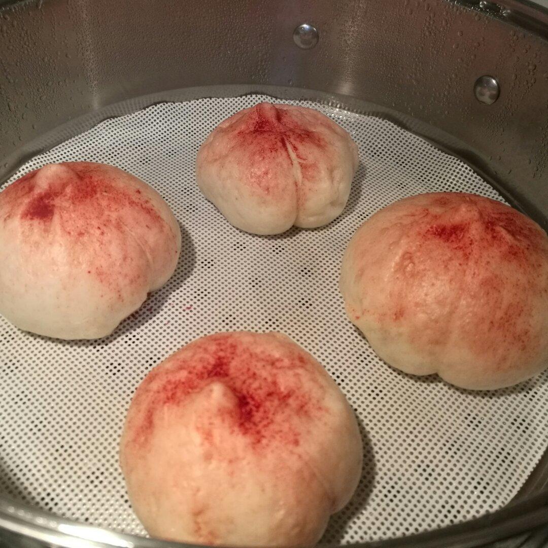 寿桃馒头（水蜜桃馒头）